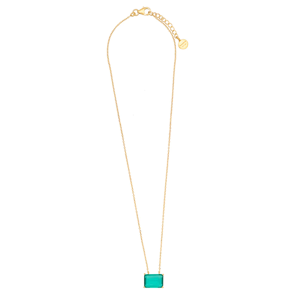 RUBY TEVA Glass Pendant Chain APATITE