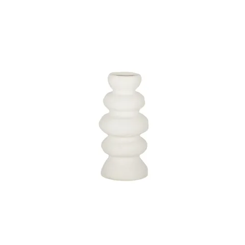 Ravella Ceramic Vase WHITE 20cm