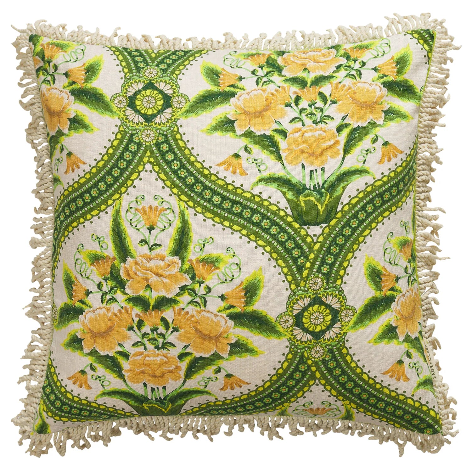 SAGE X CLARE Margaret Fringe Cushion La Palma