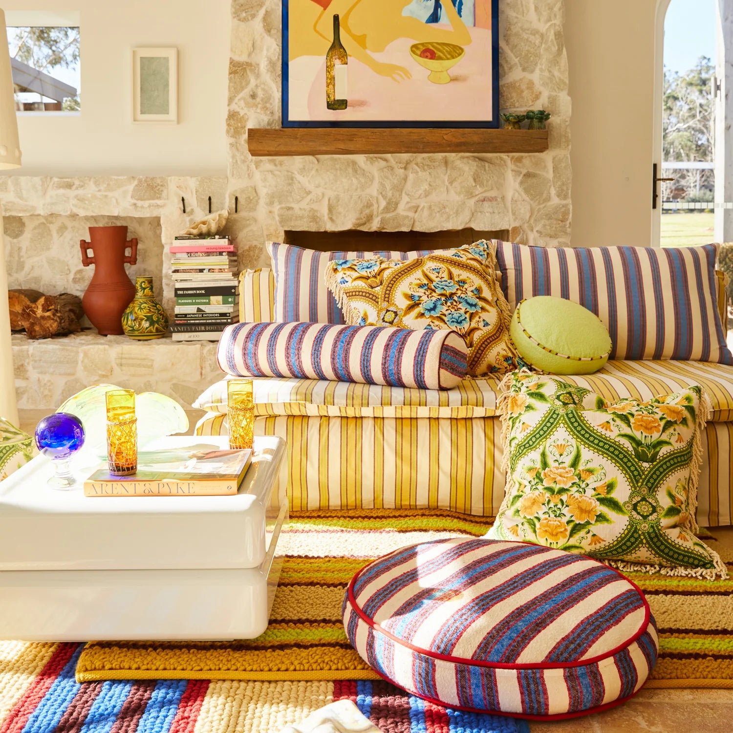 SAGE X CLARE Margaret Fringe Cushion La Palma