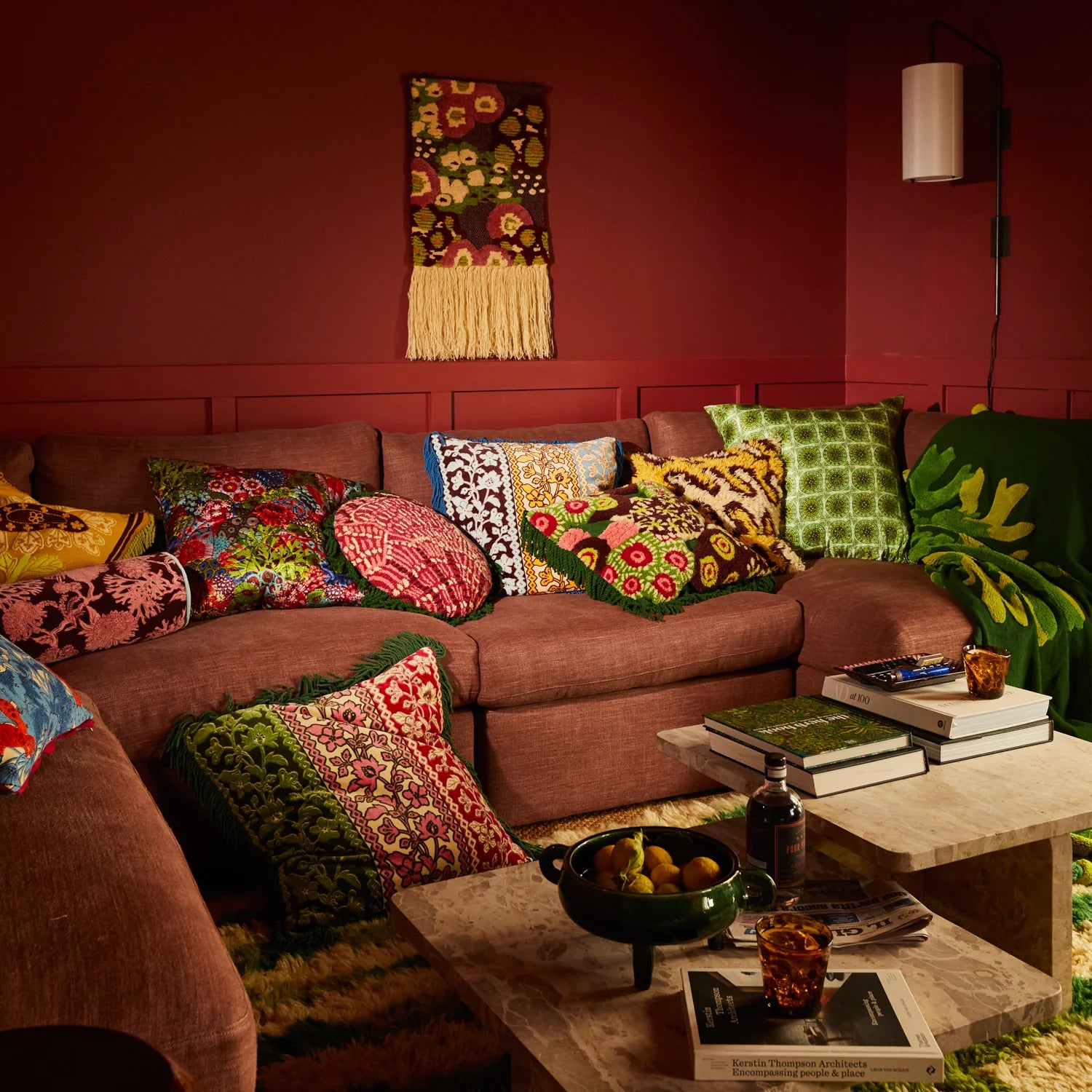 SAGE X CLARE Thea Cushion AZURE