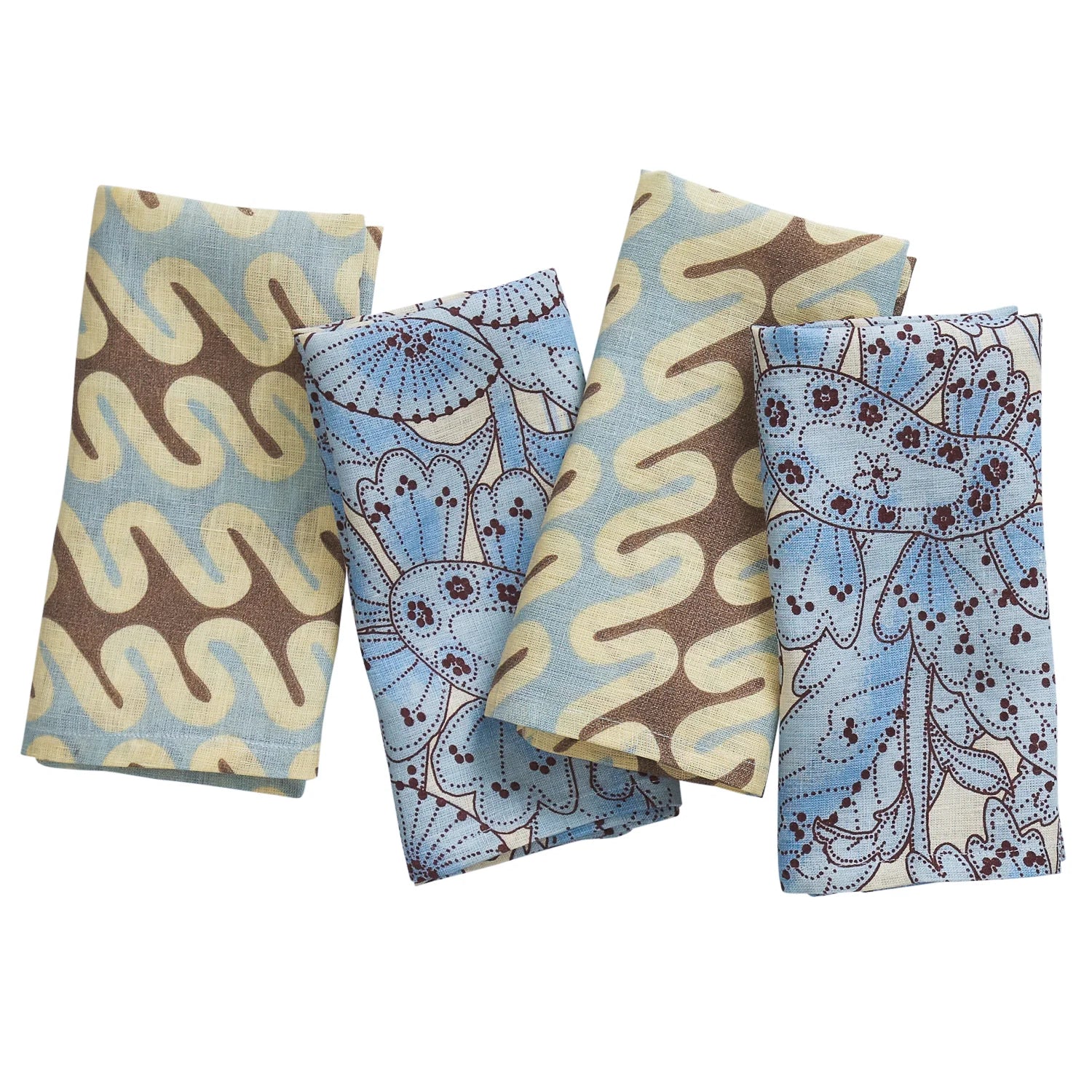 SAGE X CLARE Lucia Napkin Set CERULEAN