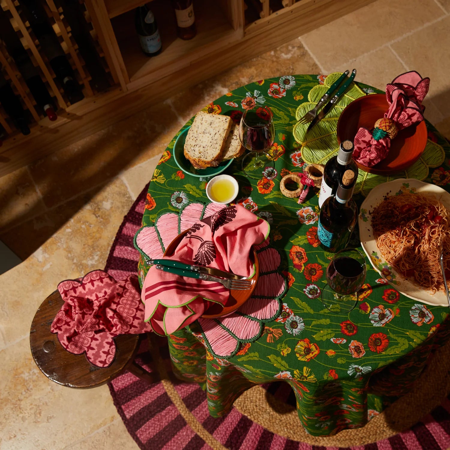 SAGE X CLARE Mia Placemet Set KEY LIME