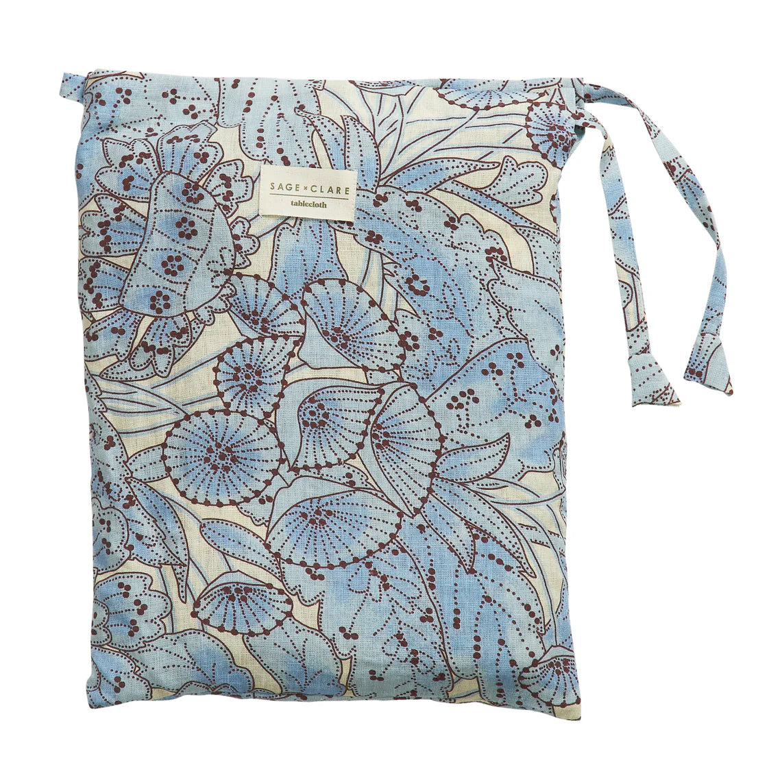 SAGE X CLARE Lucia Tablecloth CERULEAN