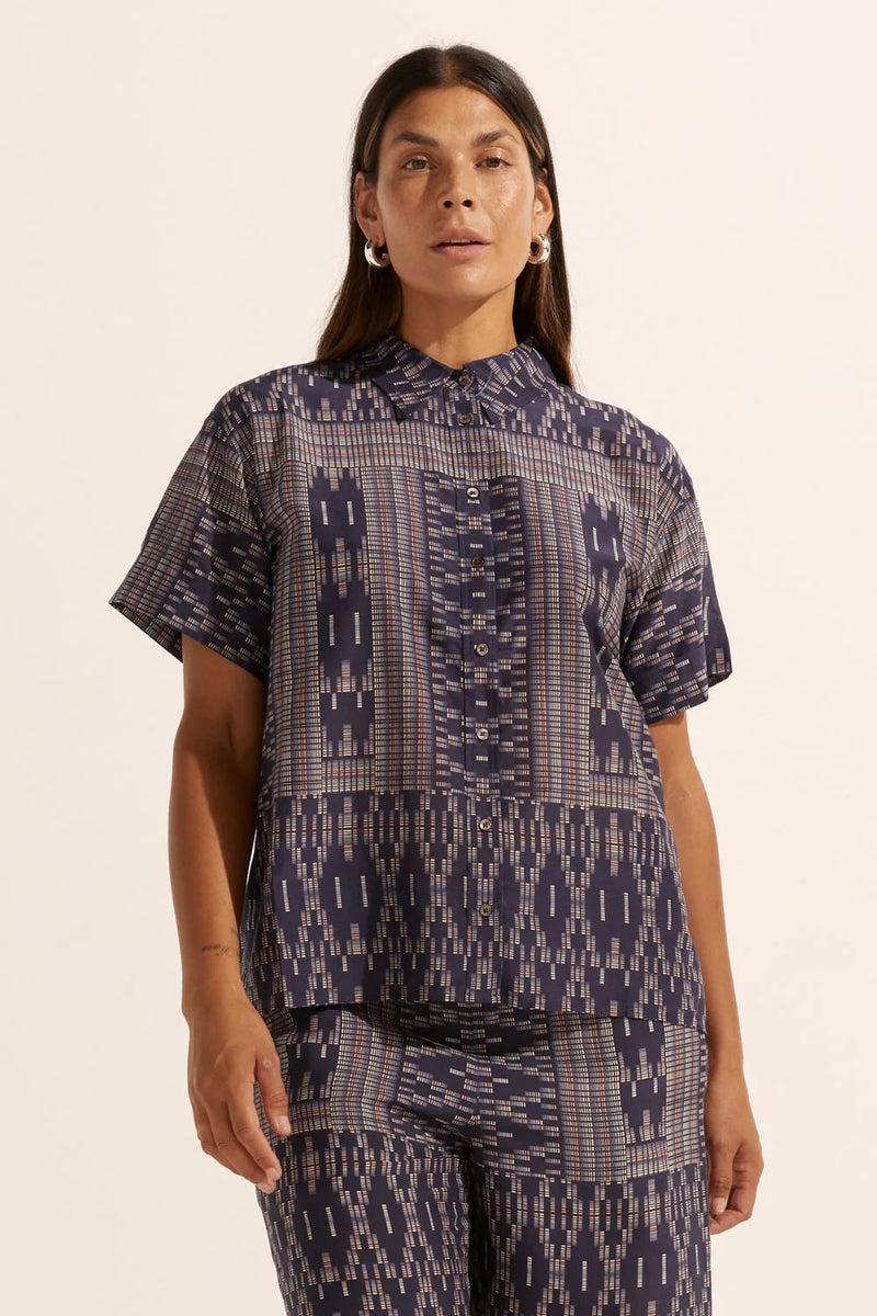 Zoe Kratzmann Jaunt Top MIDNIGHT AZTEC