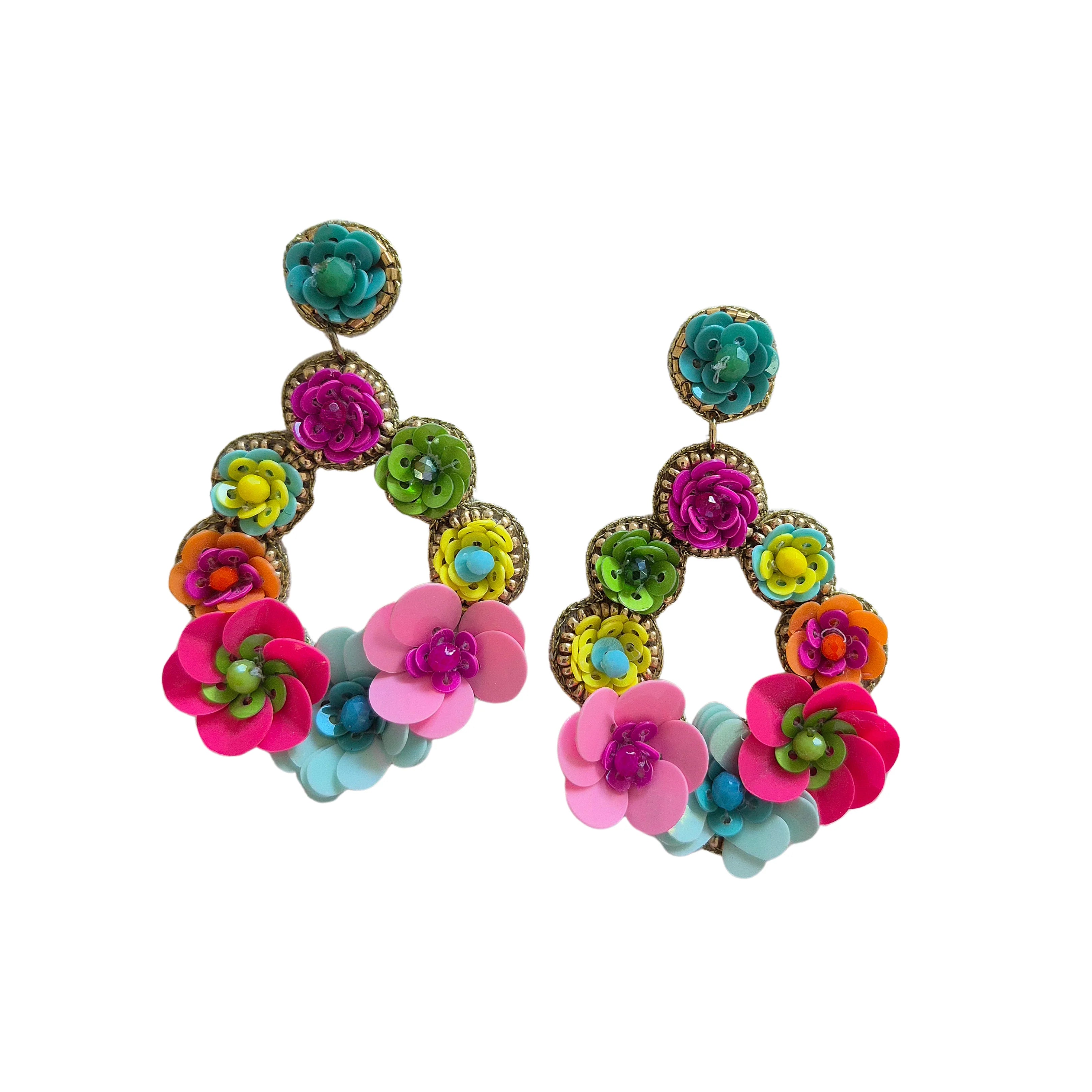 Joy Beaded Statement Earrings MULTI