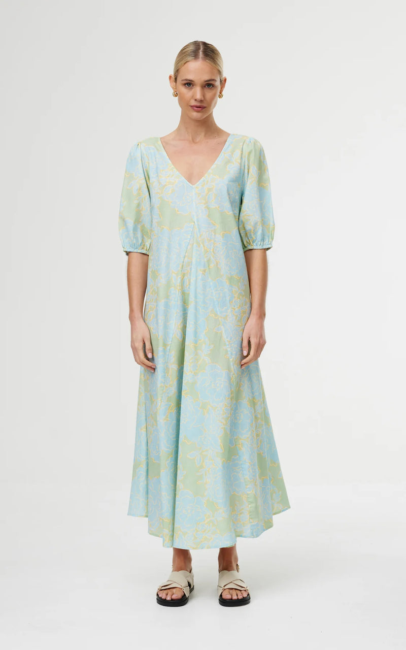 KINNEY June Dress OCEAN BLOOM