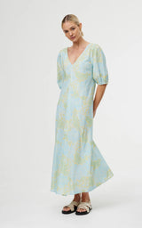 KINNEY June Dress OCEAN BLOOM