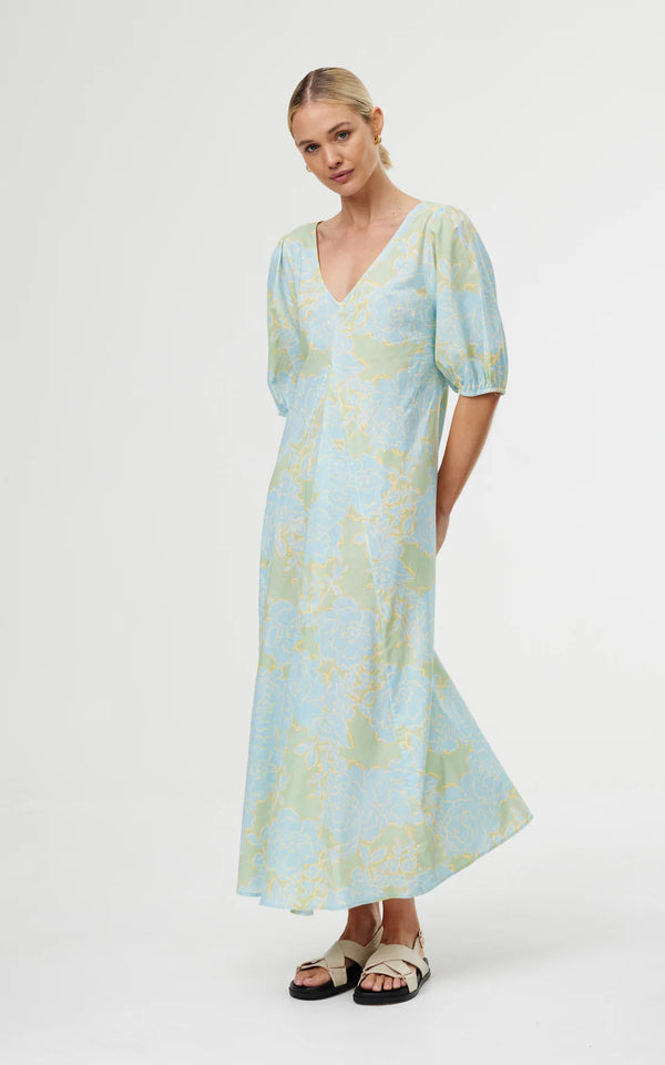 KINNEY June Dress OCEAN BLOOM