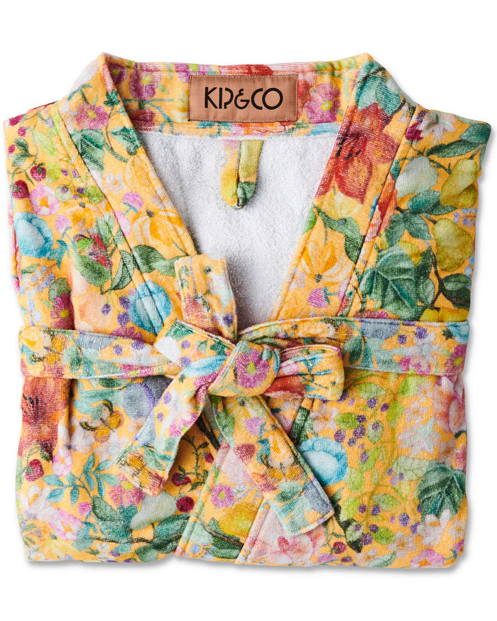 KIP & CO Terry Bath Robe ABUNDANCE MARIGOLD