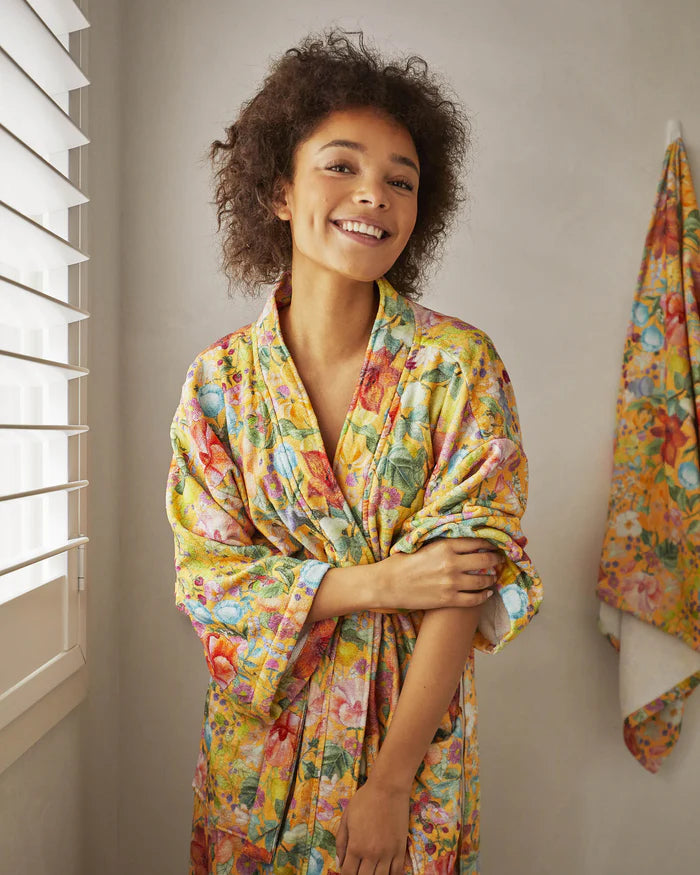 KIP & CO Terry Bath Robe ABUNDANCE MARIGOLD