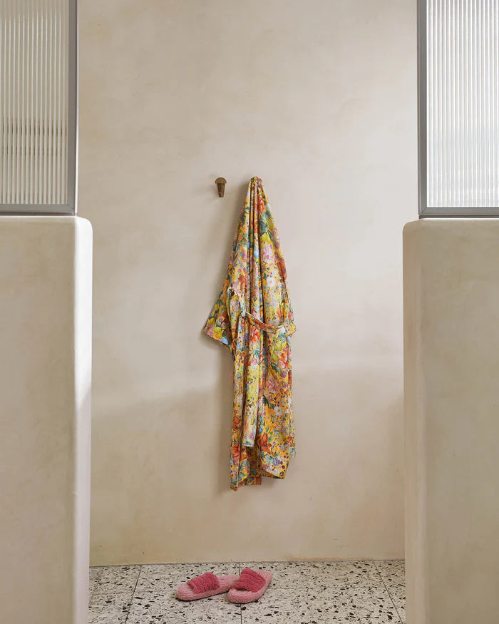KIP & CO Terry Bath Robe ABUNDANCE MARIGOLD