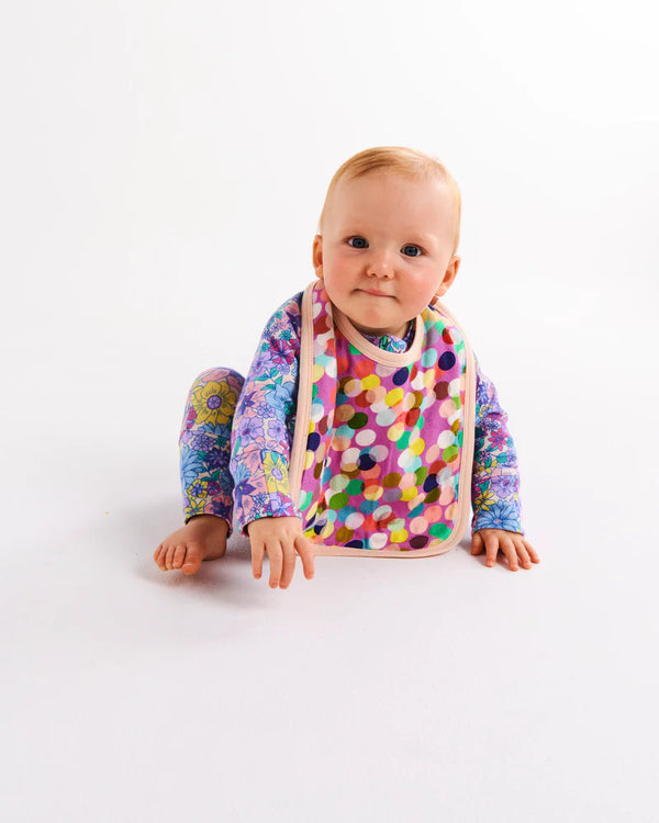 KIP & CO Organic Bib CONFETTI PINK