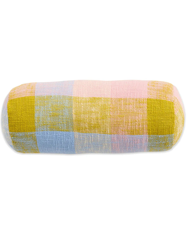 KIP & CO Woven Bolster Cushion CORFU TARTAN