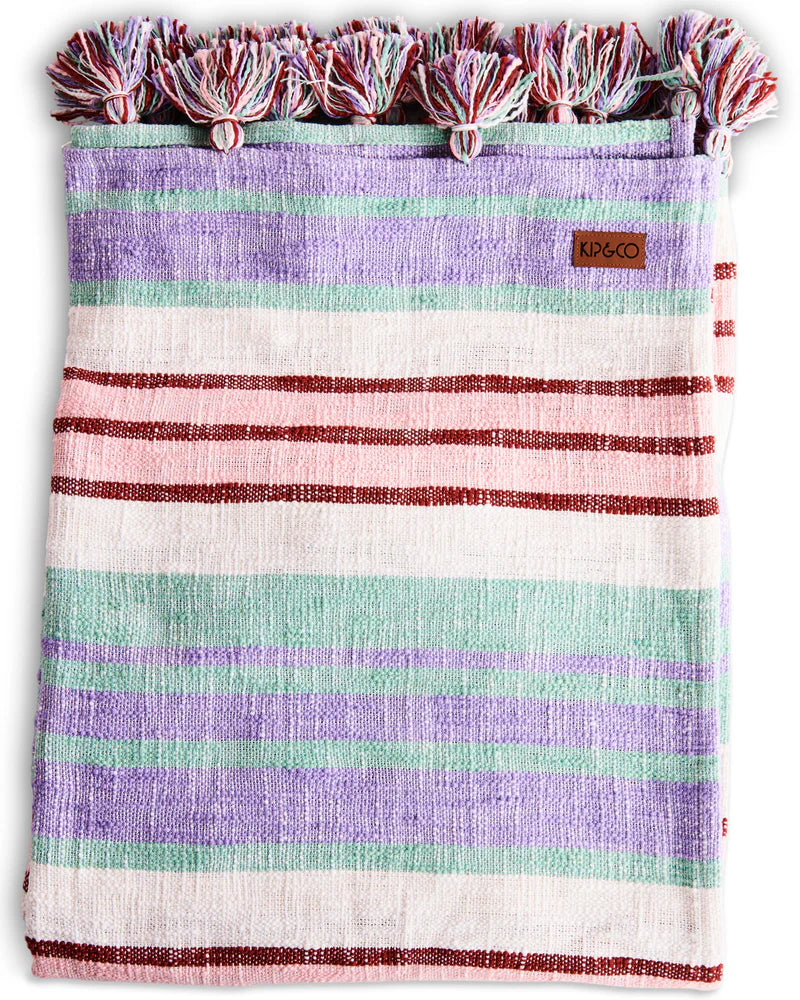 KIP & CO Woven Throw ISLAND DELIGHT