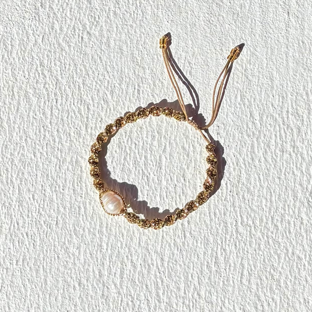 HEI TAI Lucy Gold Bracelet SOLO PEARL