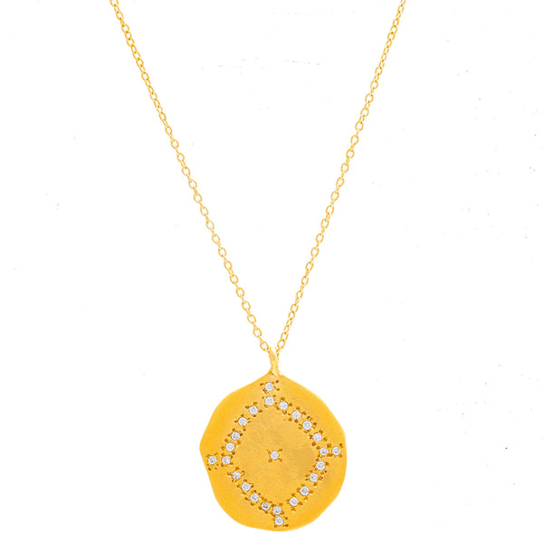 Ruby Teva Gold Maasai Necklace CUBIC ZIRCONIA