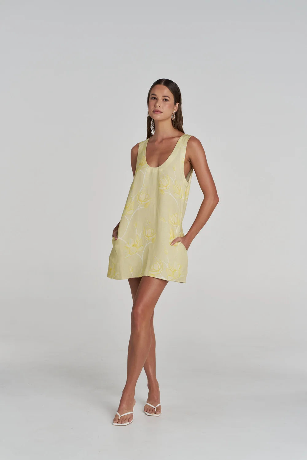 SUMMI SUMMI Flora Mini Dress MAGNOLIA