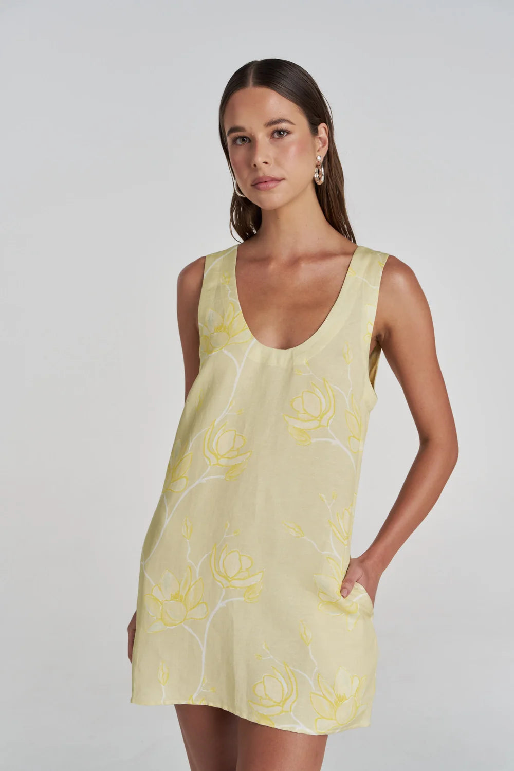 SUMMI SUMMI Flora Mini Dress MAGNOLIA