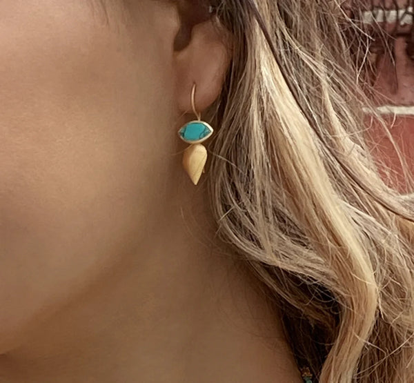 Ruby Teva Mali Earrings TURQUOISE