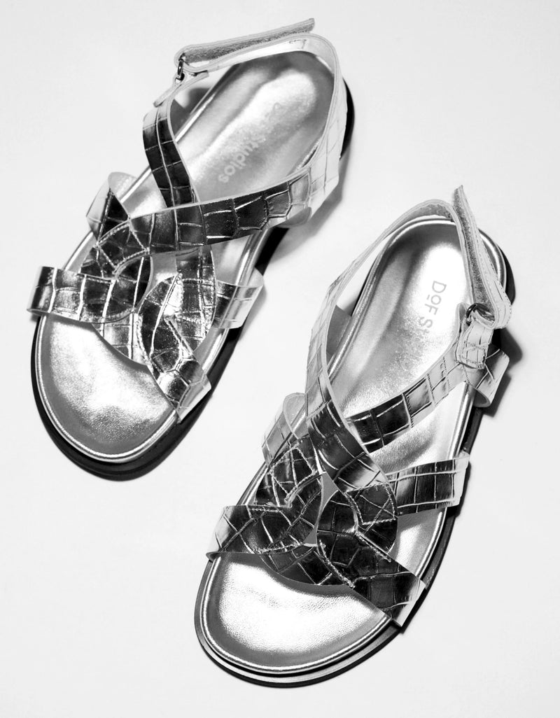 DOF Marina Sandal SILVER CROC