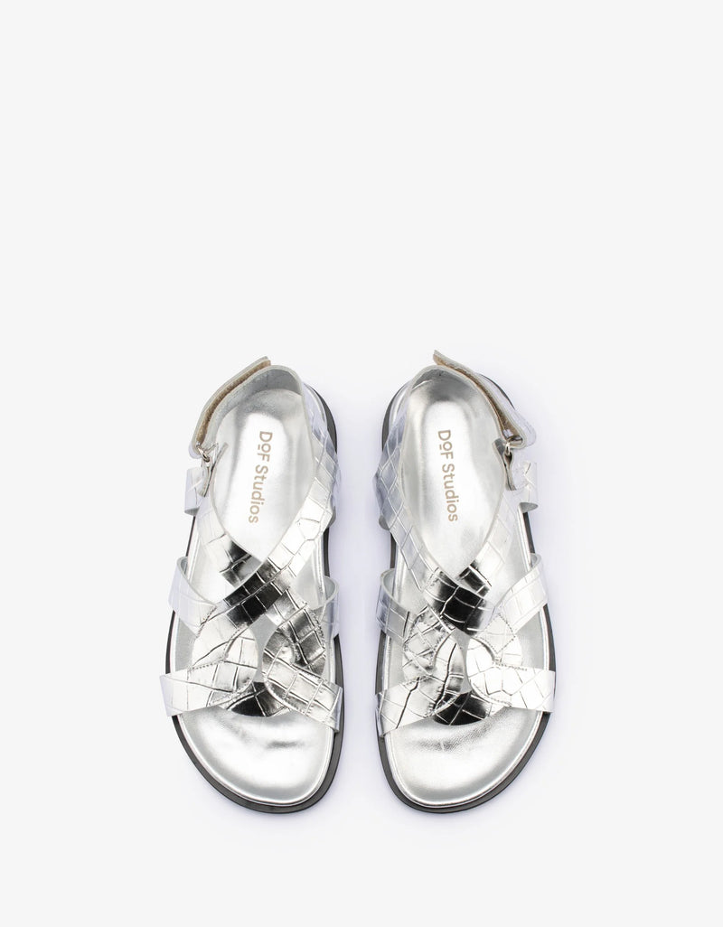 DOF Marina Sandal SILVER CROC