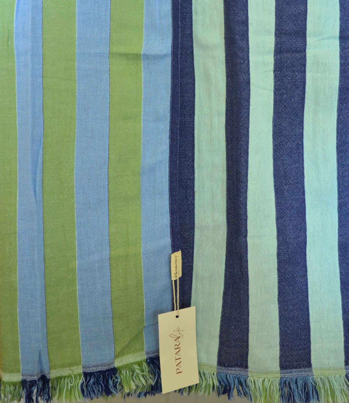 PATARA Viva Stripe Turkish Towel MATCHA