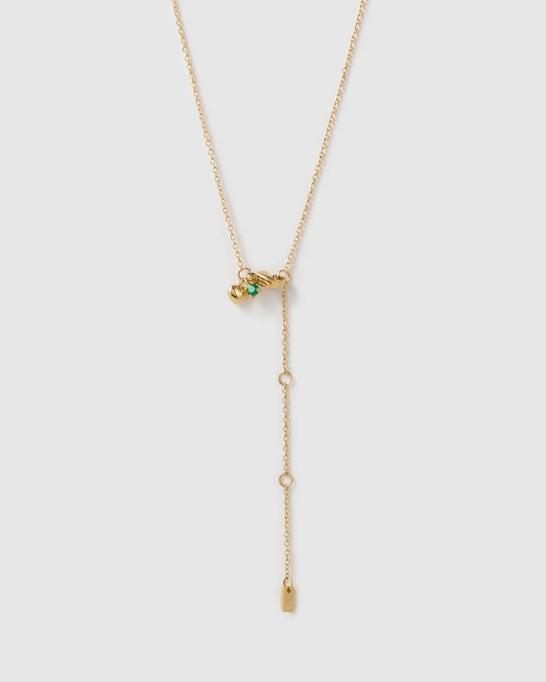 Arms of Eve Mini Birthstone Necklace EMERALD