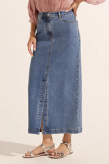 ZOE KRATZMANN Meridian Skirt MID WASH DENIM