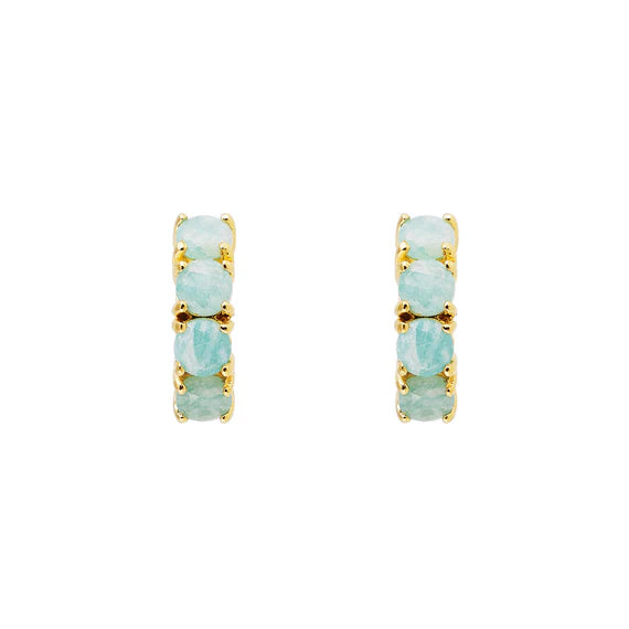 FAIRLEY Midi Hoops AMAZONITE