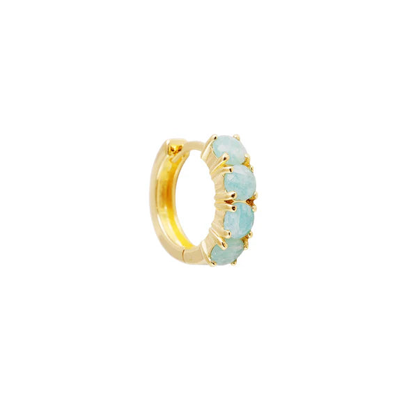 FAIRLEY Midi Hoops AMAZONITE