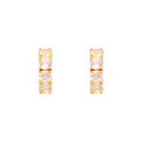 FAIRLEY Midi Hoops ROSE QUARTZ