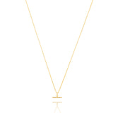 LINDA TAHIJA Mini T-Bar Necklace GOLD