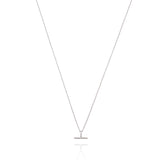 LINDA TAHIJA Mini T-Bar Necklace SILVER