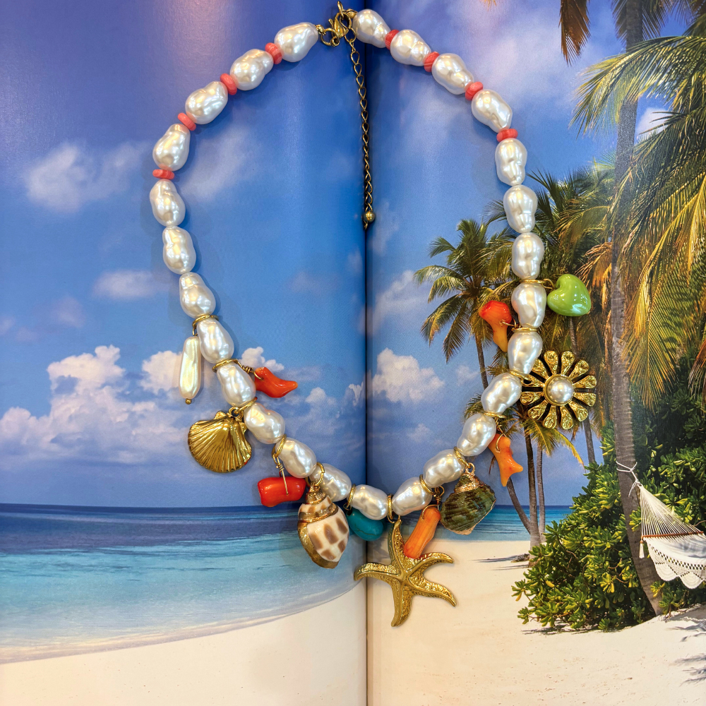 Pearl Charm Necklace