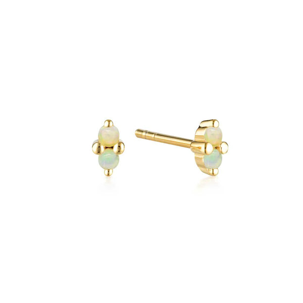 LINDA Birthstone Stud OPAL GOLD