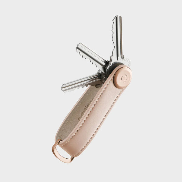 ORBITKEY Leather Key Organiser BLUSH