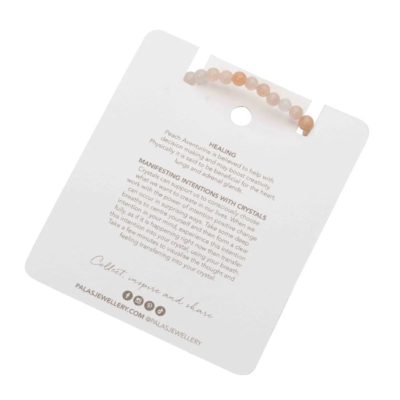 PALAS Healing Gem Bracelet PEACH AVENTURINE