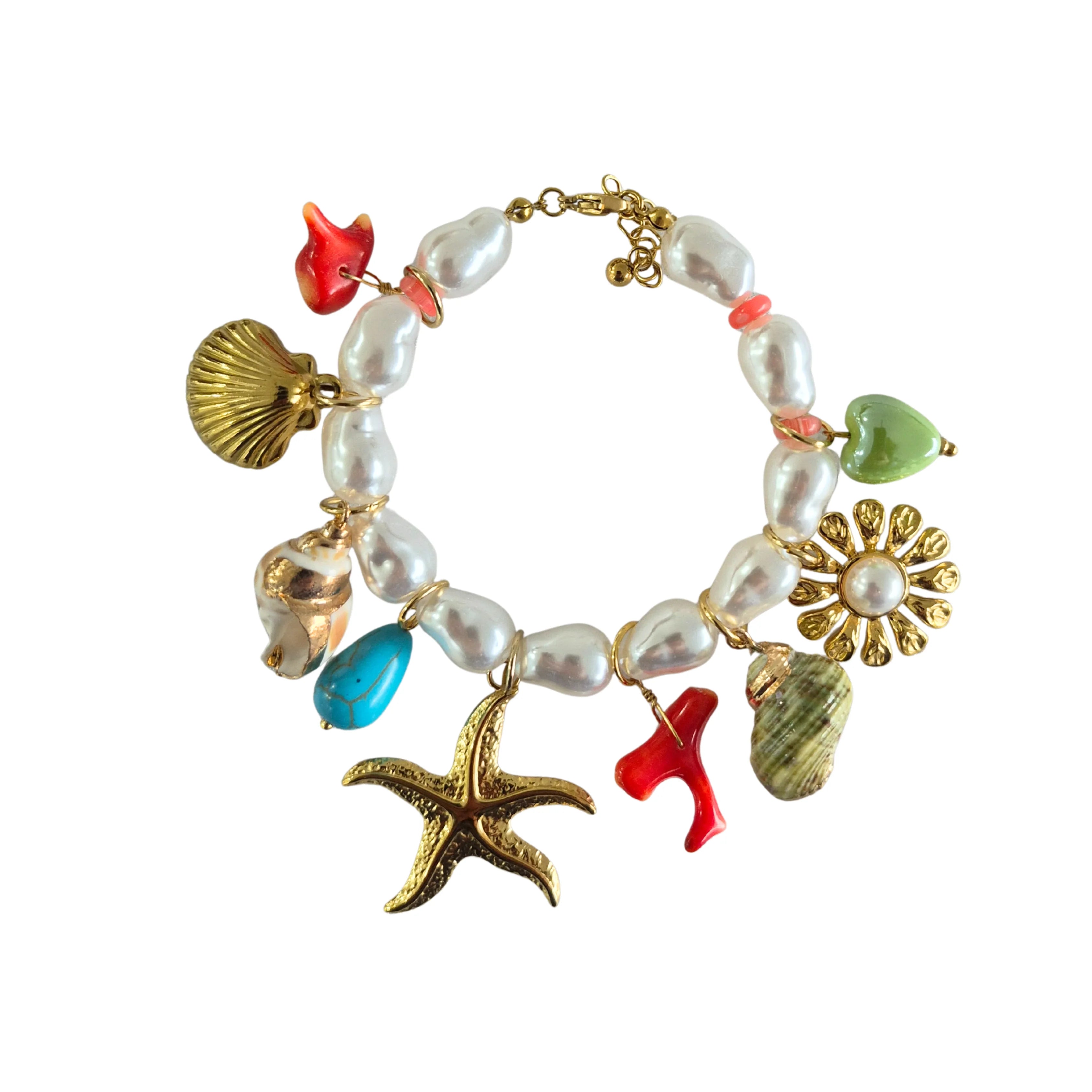 Charm Bracelet STARFISH & SHELL