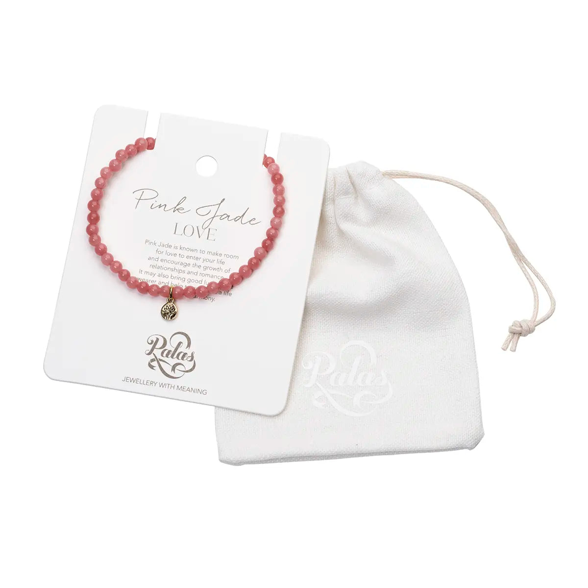 PALAS Healing Gem Bracelet PINK JADE