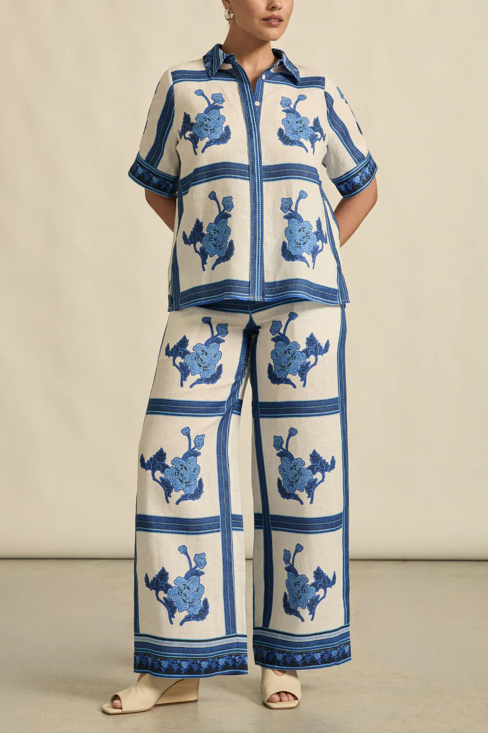 ZOE KRATZMANN Gesture Pant AZURE COLLAGE