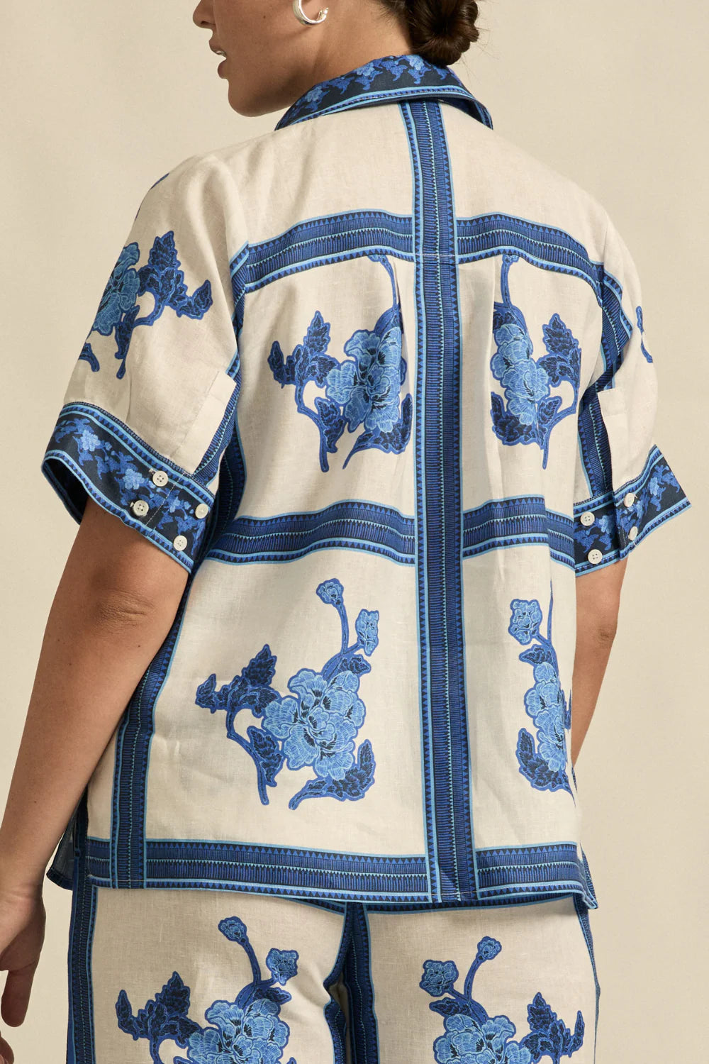 ZOE KRATZMANN Pixel Top AZURE COLLAGE