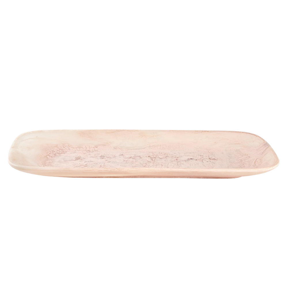 NASHI Classic Rectangle Platter BLUSH SWIRL