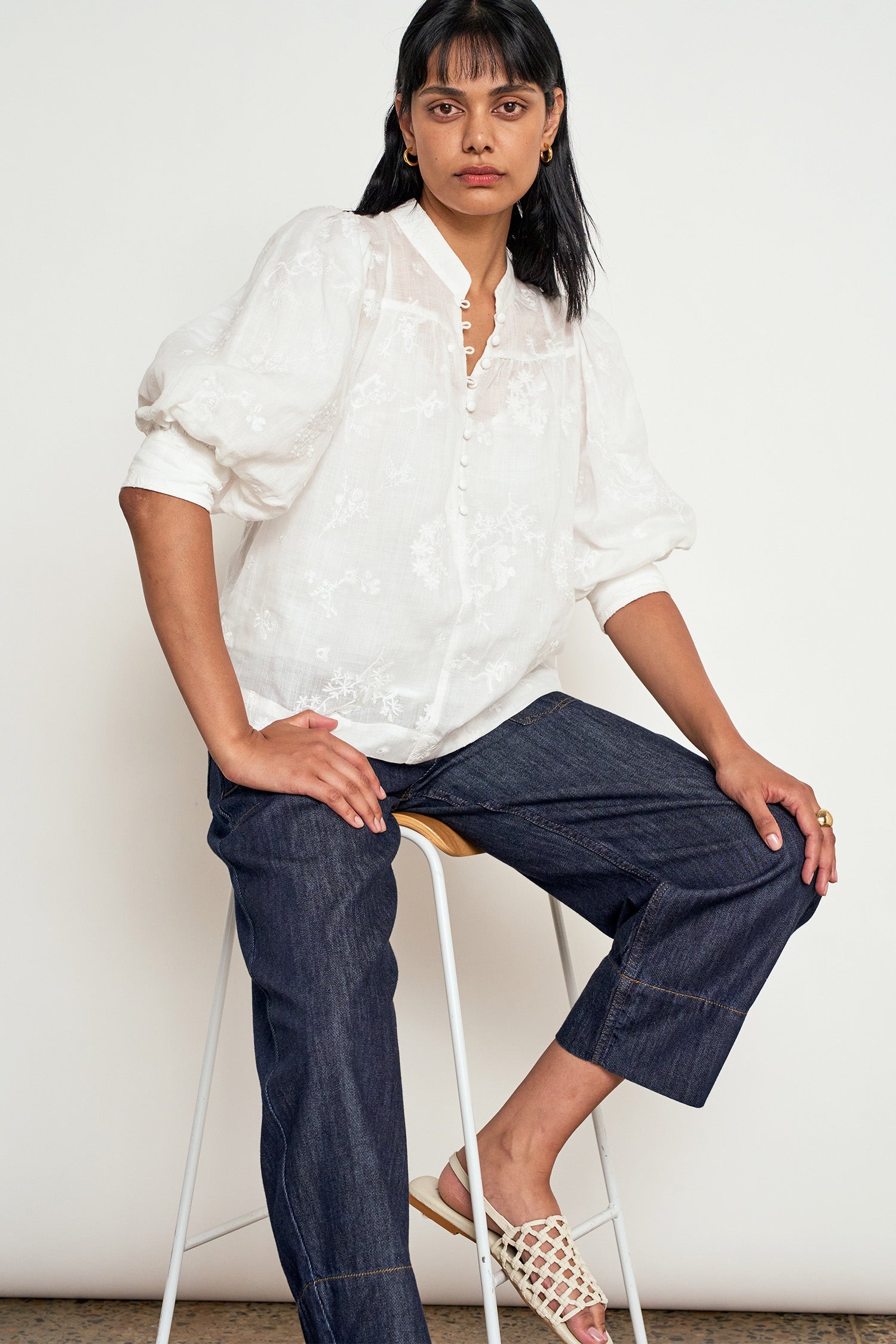 ZOE KRATZMANN Poise Top PORCELAIN