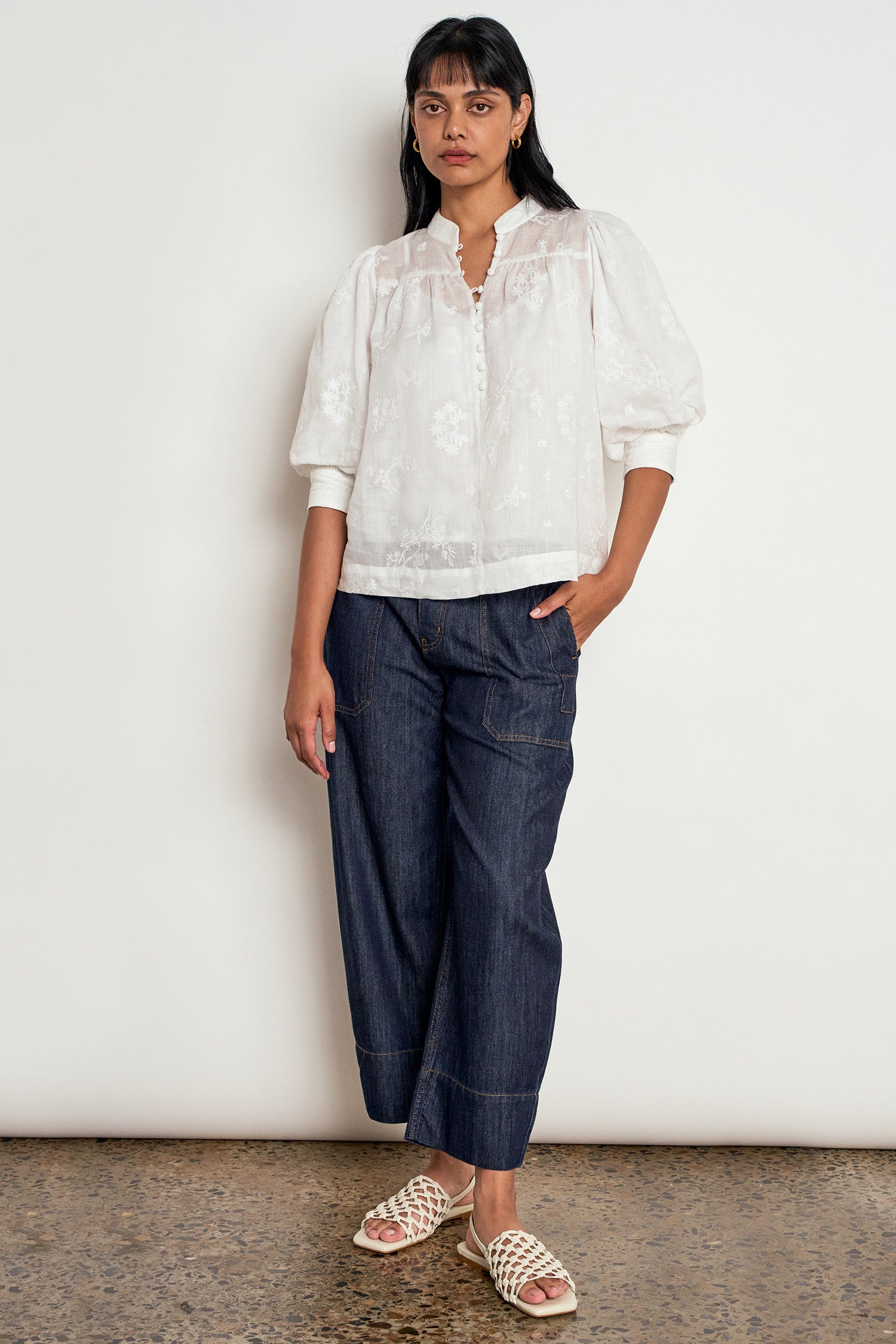ZOE KRATZMANN Poise Top PORCELAIN