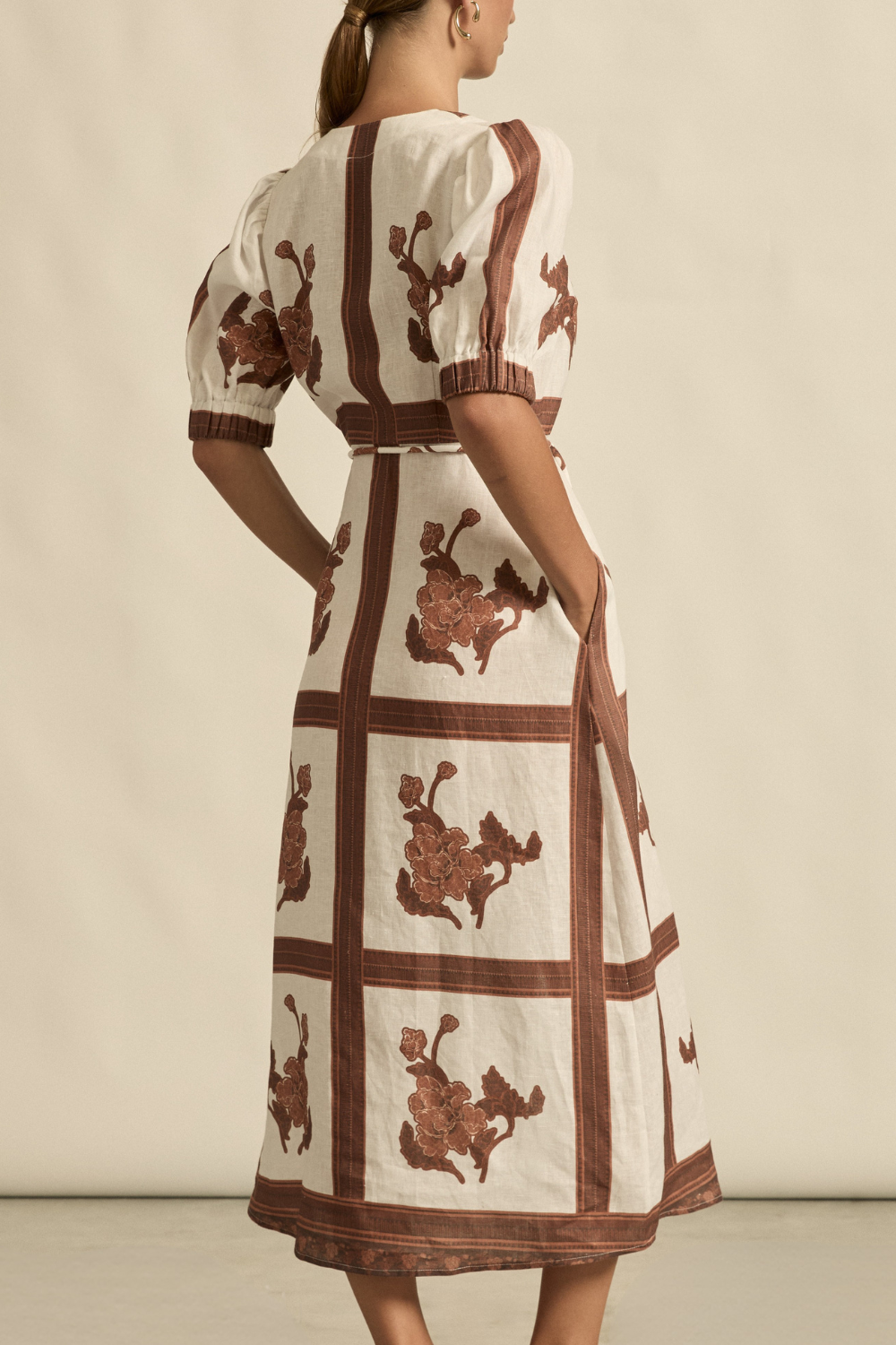 ZOE KRATZMANN Portrait Dress COFFEE COLLAGE