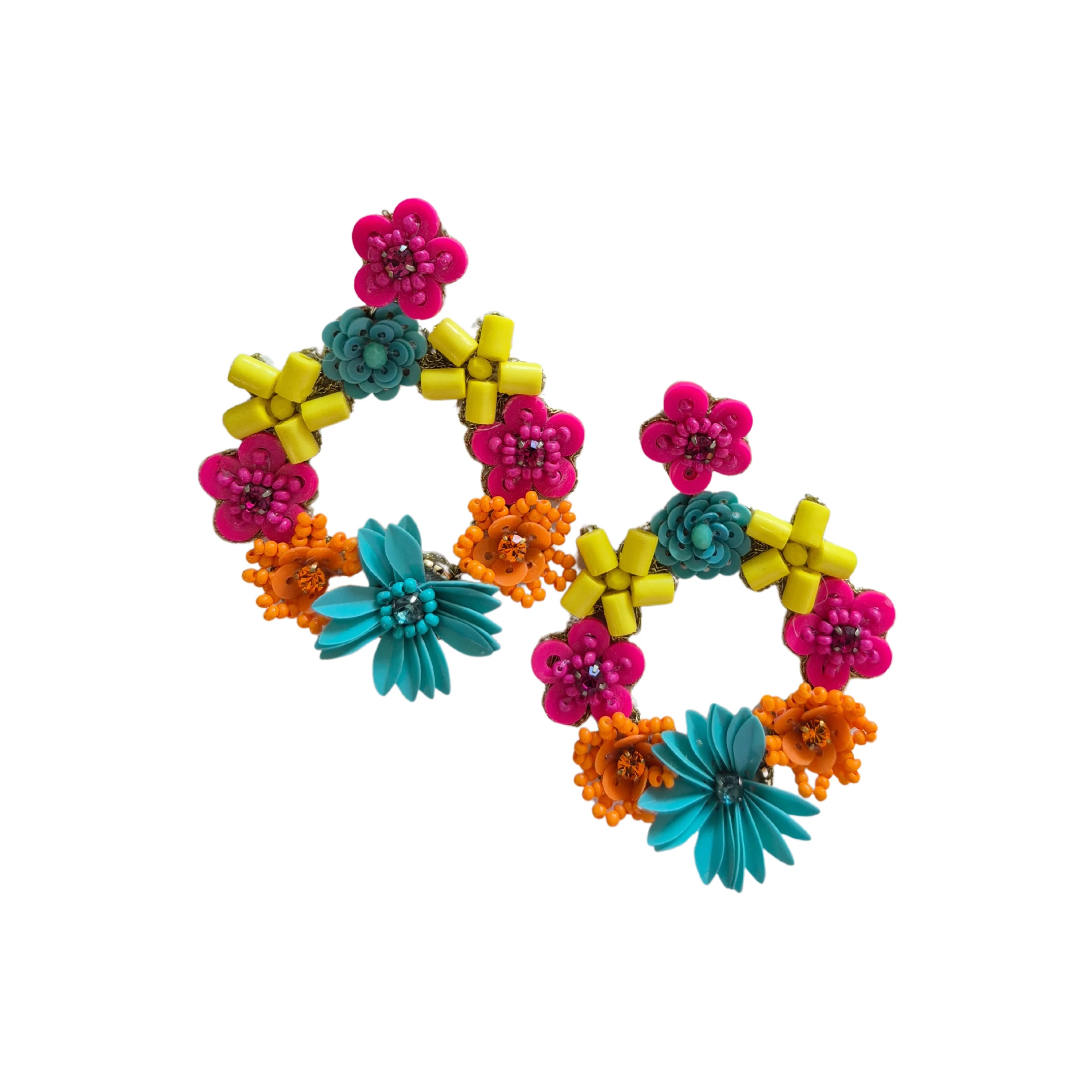 Posie Floral Statement Earrings