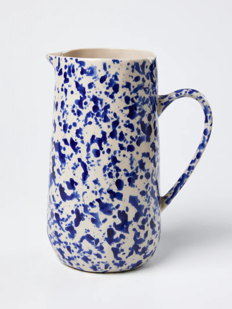 JONES & CO Splatter Jug BLUE