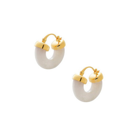 Hinkle Hoop Earring WHITE