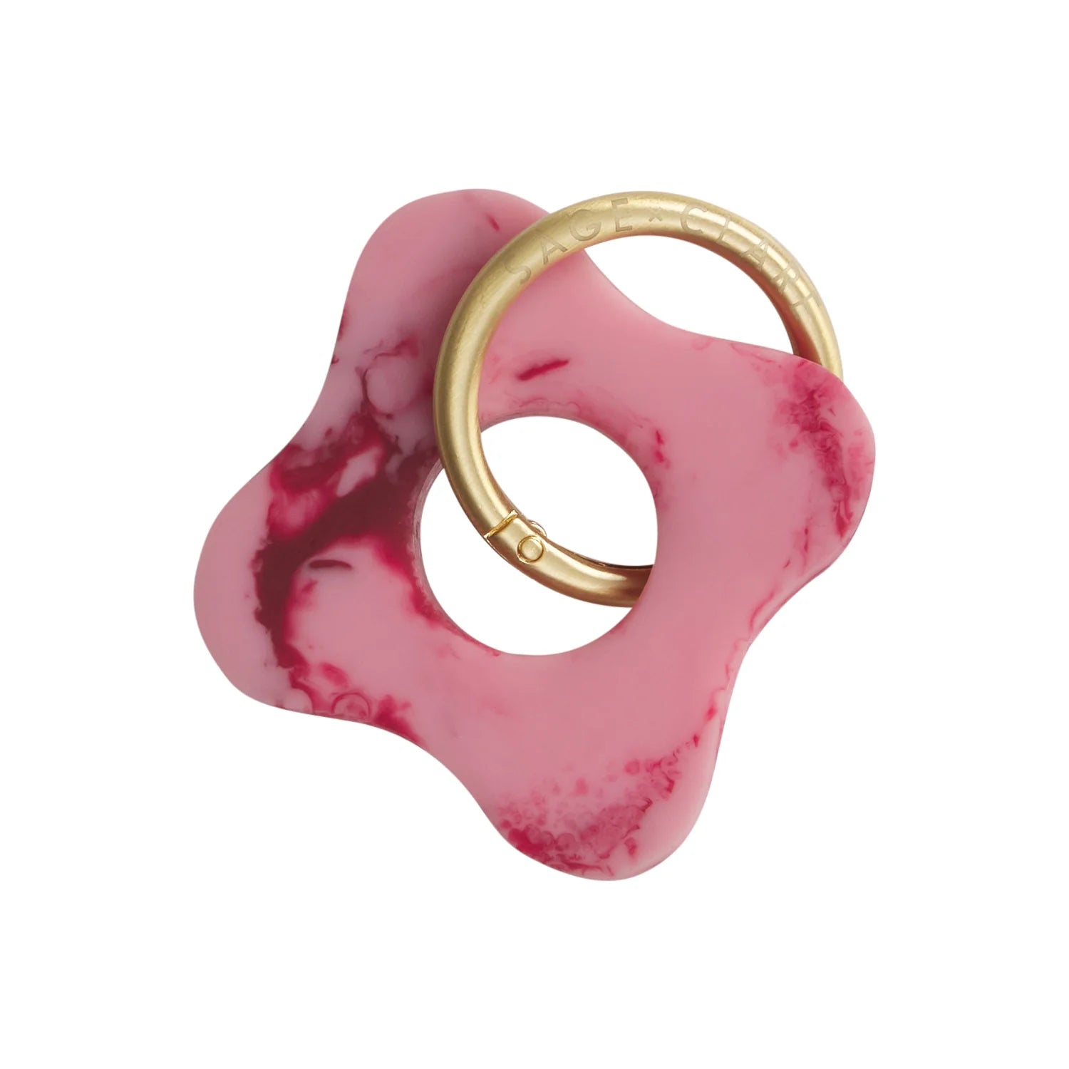 SAGE X CLARE Carla Keyring CRIMSON